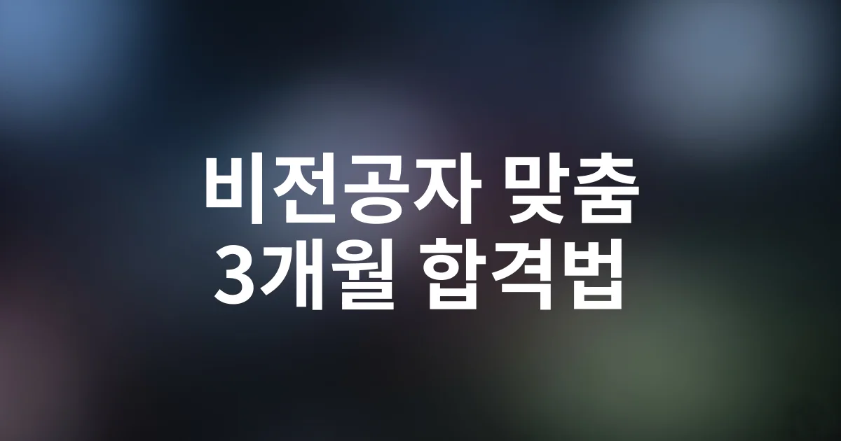 비전공자도 3개월 만에 합격하는 관광통역안내사 자격증 취득 로드맵 2025